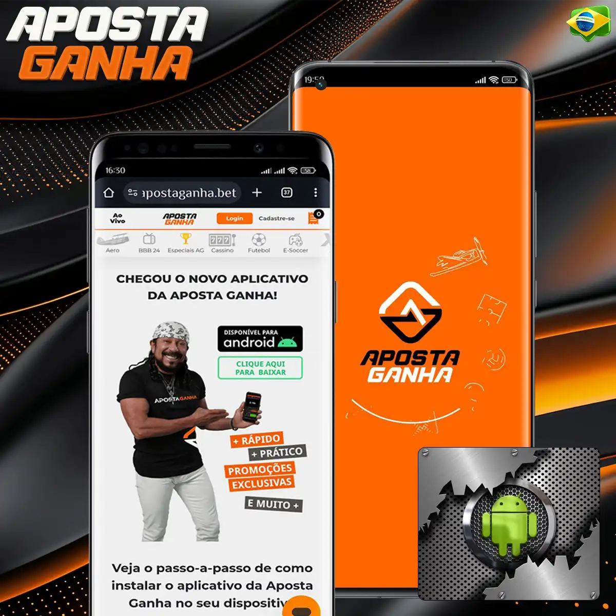 Revisão da instalação do aplicativo para Android da casa de apostas Aposta Ganha no Brasil